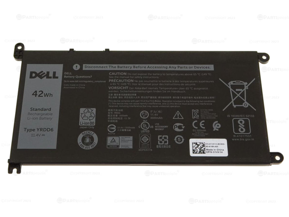 New New Dell OEM Original Inspiron 5481 2-in-1 42Wh 3-cell Laptop Battery YRDD6