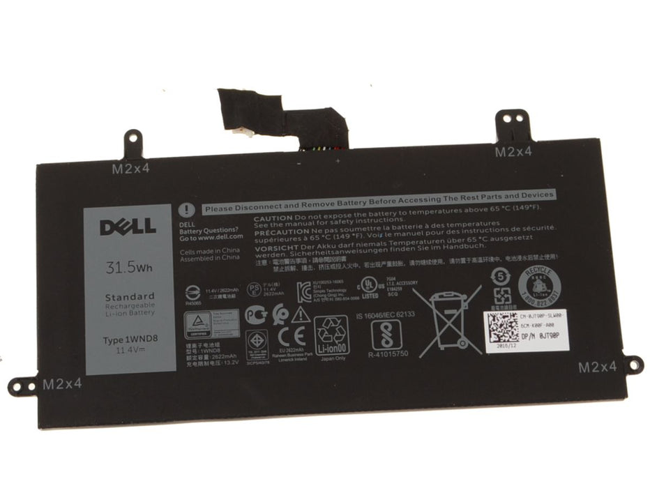 New  Dell OEM Original Latitude 5285 5290 2-in-1 3-Cell 31.5Wh Laptop Battery 1WND8