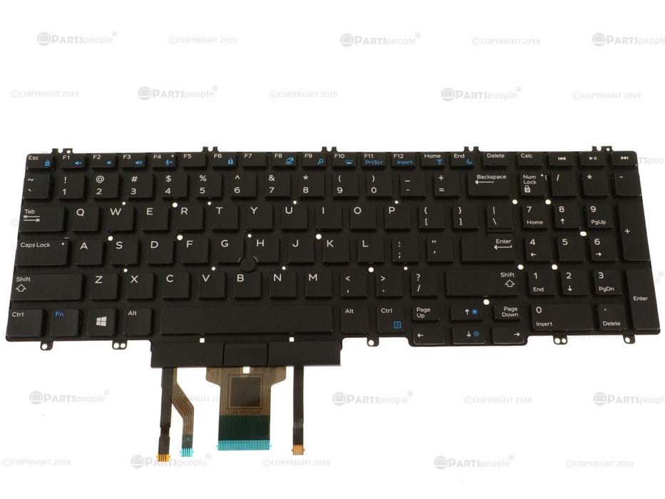 New Dell OEM Precision 7730 7530 7740 7540 Laptop Backlit Keyboard  Stick Pointer Backlit 266YW