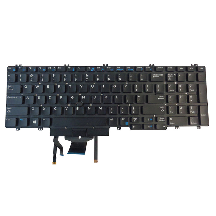 New Backlit Keyboard for Dell Precision 7530 7540 7730 7740 Laptops - Replaces 266YW