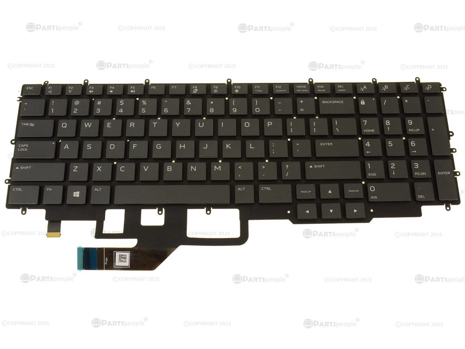 Refurbished OEM Alienware m17 R3 m17 R4 Backlit Laptop Keyboard Assembly 29CVF