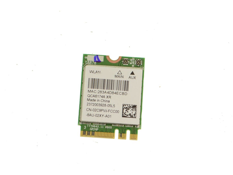 Used Qualcomm QCA6174A XR Dual Band WLAN WiFi 802.11 ac/a/b/g/n  BT 5.0 M.2 Card 2C9PW