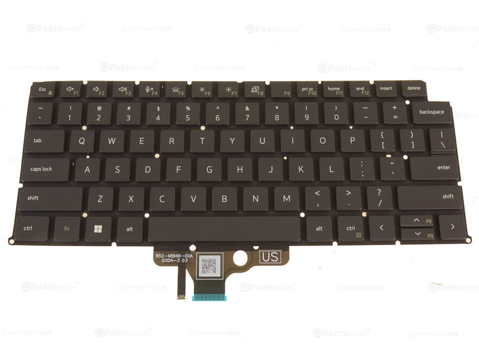 New Dell OEM Latitude 7340 Backlit Keyboard 2DJVH