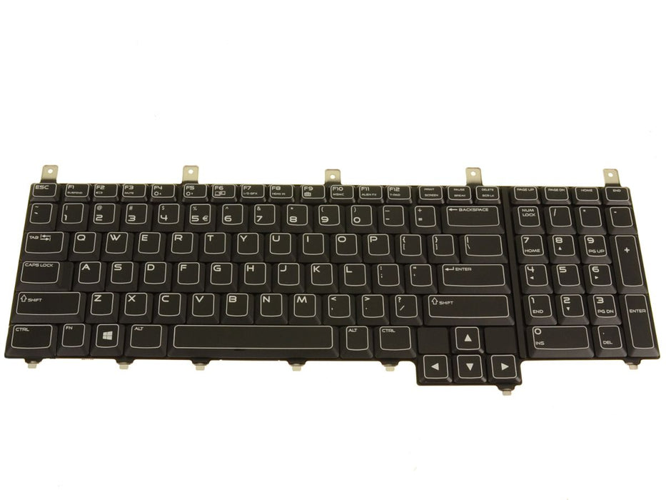 New US INTL OEM Alienware M17xR4 M18xR2 Backlit Laptop Keyboard Assembly 2H8DG