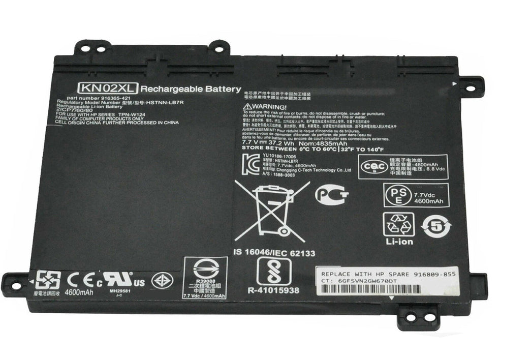 New Compatible HP Pavilion X360 HSTNN-LB7R HSTNN-UB7F Battery 37.2WH 916365-421 916365-541 916809-855 HSTNN-LB7R HSTNN-UB7F KN02037XL KN02XL