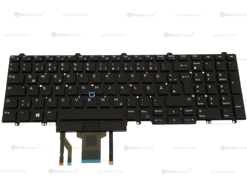 New GERMAN Dell OEM Latitude E5570 Precision 7710 7720 Laptop Keyboard Backlit 2R2P6