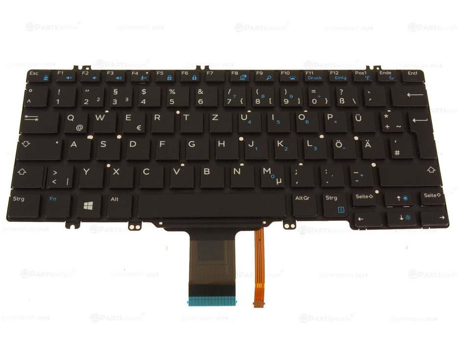 New German Dell OEM Latitude 5289 7280 5280 7380 Laptop Keyboard  Backlight 2TVV1