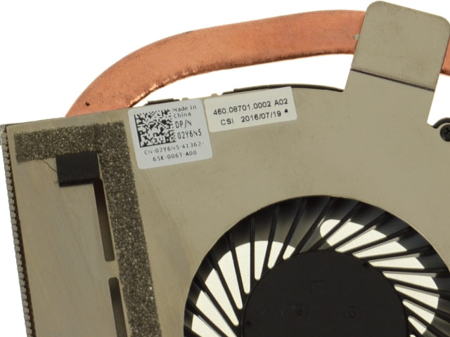 Dell OEM Inspiron 15 (3558) CPU Heatsink and Fan for Integrated Intel Graphics UMA - 2Y6N5 w/ 1 Year Warranty