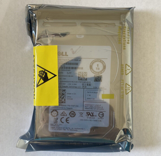 New Dell Seagate ST1000NX0423 1TB 7.2K RPM 2.5″ SATA HDD Hard Drive 31N08 031N08