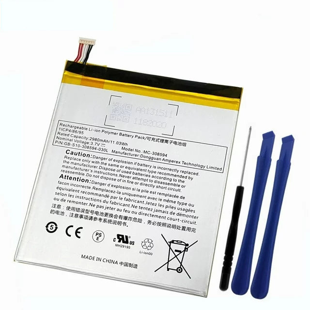 New MC-308594 For Amazon Fire 7" 5th Gen SV98LN Kids (2015 release) Battery 11.03WH
