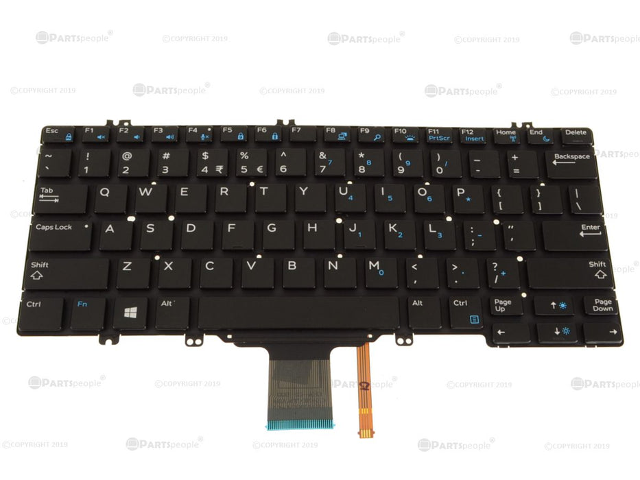 New US INTL Dell OEM Latitude 5289 7280 5280 7380 Laptop Keyboard  Backlight 346TJ