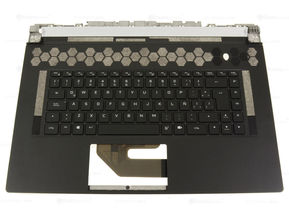 New Spanish Dell OEM Alienware x17 R1 x17 R2 Palmrest Keyboard Assembly 35TNW PGW1X