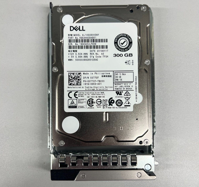 New Dell Enterprise 300GB 2.5” SAS 12Gb/s 15K Server HDD Hard Drive 377CF 0377CF