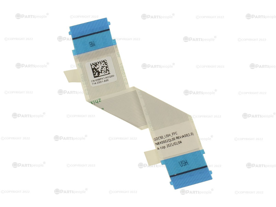 Used Dell OEM Latitude 7520 Laptop Ribbon Cable for Palmrest USH Junction Board 38PK1