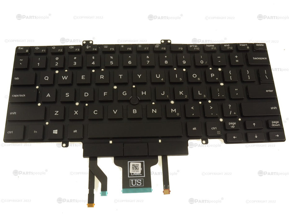 Refurbished Dell OEM Latitude 5400 Backlit Laptop Keyboard Dual Point 3C7CJ