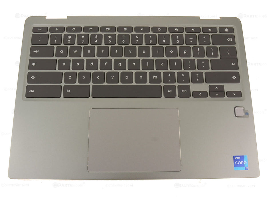 New Dell OEM Latitude 5430 Chromebook 2-in-1 Keyboard Palmrest Touchpad Assembly  Fingerprint Reader 3CMN7
