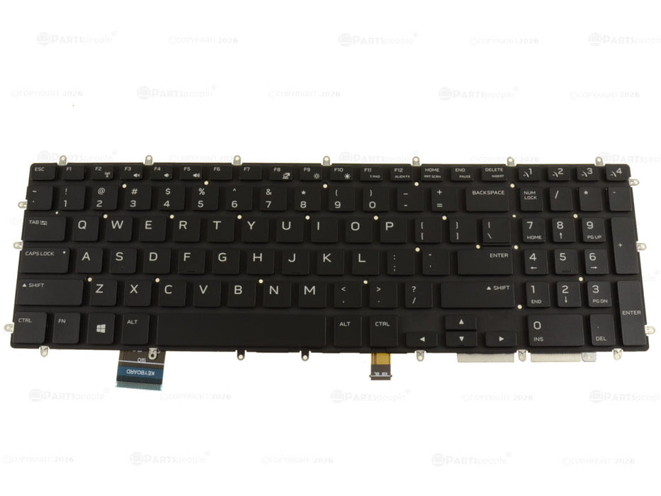 Nouveau clavier d'ordinateur portable rétroéclairé OEM Alienware m15 avec support m15 3D7NN THK37