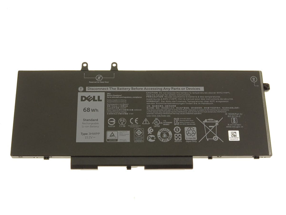 New  Dell OEM Original Latitude 5501 Precision 3541 4-Cell 68Wh Laptop Battery 3HWPP