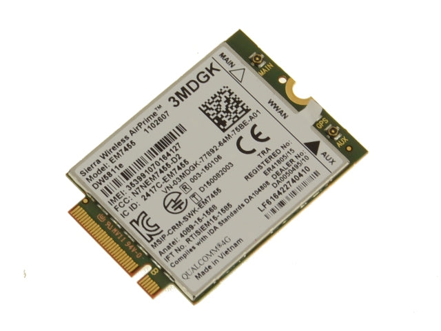 Used Dell OEM Wireless 5811E DW5811e M.2 Mobile Broadband 4G LTE WWAN Card 3MDGK