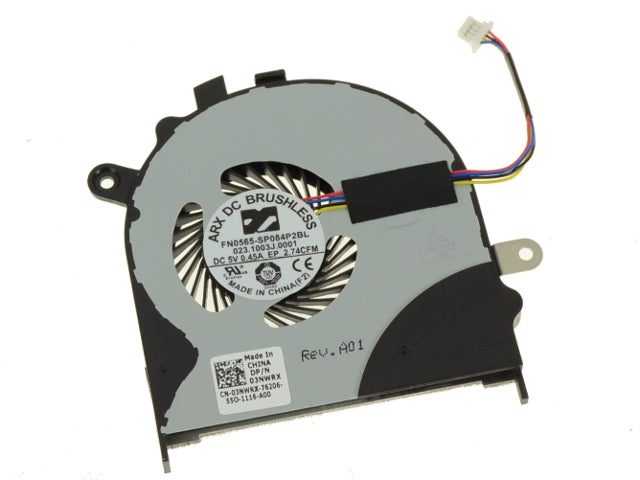 Used Dell OEM Inspiron 7558 7568 CPU Cooling Fan 3NWRX