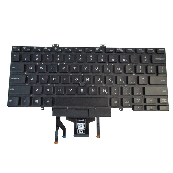 New Dell Latitude 5400 5401 Backlit Dual Point Keyboard 3J9FC