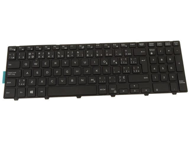 New French English Dell OEM Inspiron 55475558  Latitude 3550 Laptop Keyboard Non-backlit 415R2