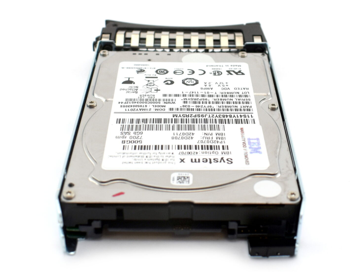 New IBM 500GB 7200 RPM 2.5″ 6GBps SAS Hard Drive 42D0707 42D0711 42D0708