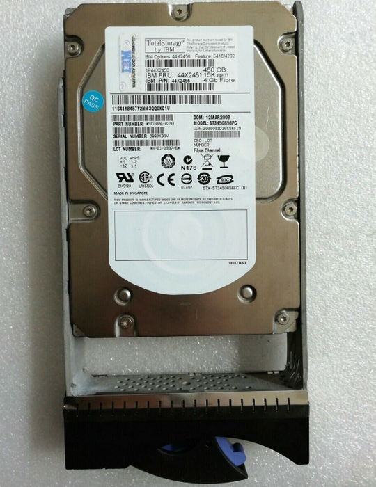 New IBM 450GB 15K FC 3.5″ 46C4481 DS4700 5020 HDD Hard Drive 5416 44X2451 44X2450