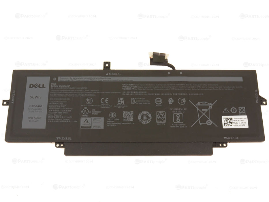 New  Dell OEM Original Latitude 9330 50Wh 3-cell Laptop Battery 47XV3