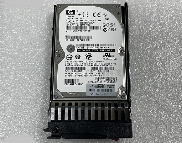 New HP 300GB 10K 3G DP SFF SAS HARD DRIVE 492620-B21 493083-001