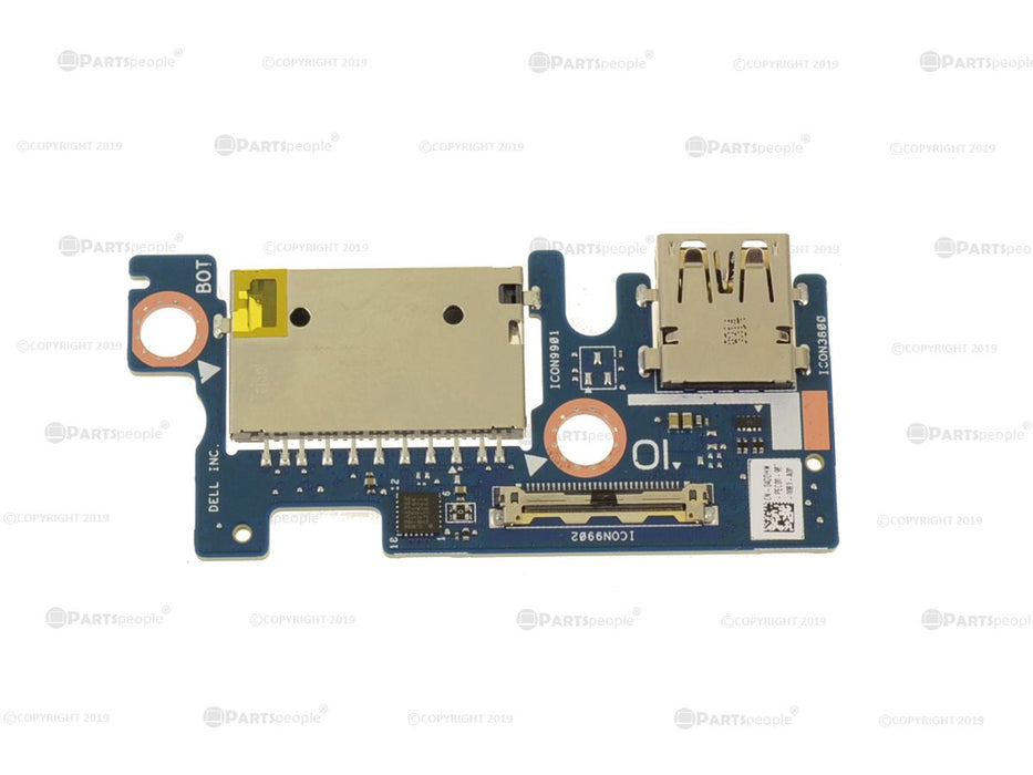Dell OEM G Series G5 5590 / G7 7790 SD Card Reader USB Port IO Circuit Board - 4DDHW