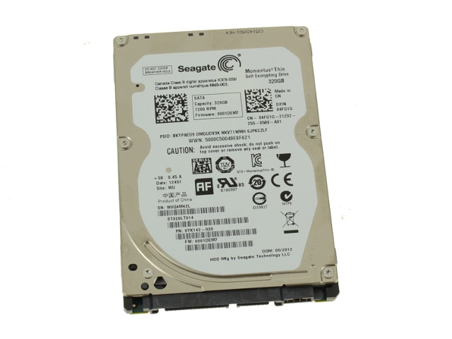 Used Seagate 320GB SATA II Laptop Hard Drive 3Gb/s 7200rpm 7mm 4FG1G