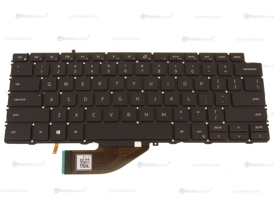 New New Dell OEM XPS 7390 9310 2-in-1 Backlit Keyboard 4J7RW KTR02