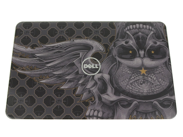 New Skull Dell OEM Inspiron N4110 14" Switchable Lid LCD Back Cover Insert 4TXC8