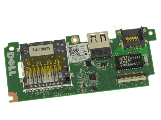 Dell OEM Inspiron 11 (3135) USB / SD Card Reader IO Circuit Board - 4VMN5