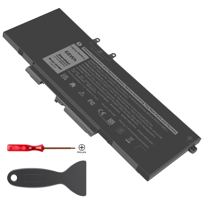 New Compatible Dell Latitude 5400 5500 Battery 68WH