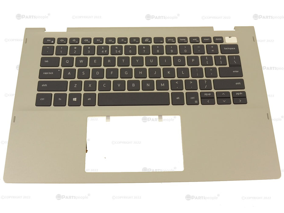 New US INTL Dell OEM Inspiron 5406 2-in-1 Backlit Keyboard Palmrest Assembly WY9N3 50JD3