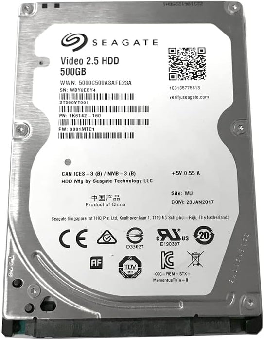 New Seagate Video 500GB 5400RPM SATA 2.5" Hard Drive for Laptops PS4 XBOX ST500VT000