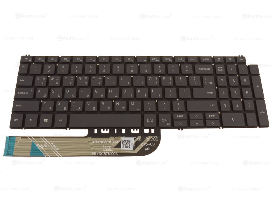 New Korean Dell OEM Inspiron 7590 17 7791 Laptop Backlit Keyboard 51DKM