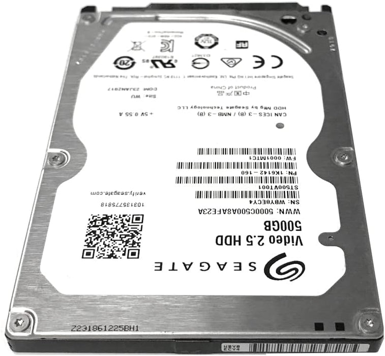 New Seagate Video 500GB 5400RPM SATA 2.5" Hard Drive for Laptops PS4 XBOX ST500VT000