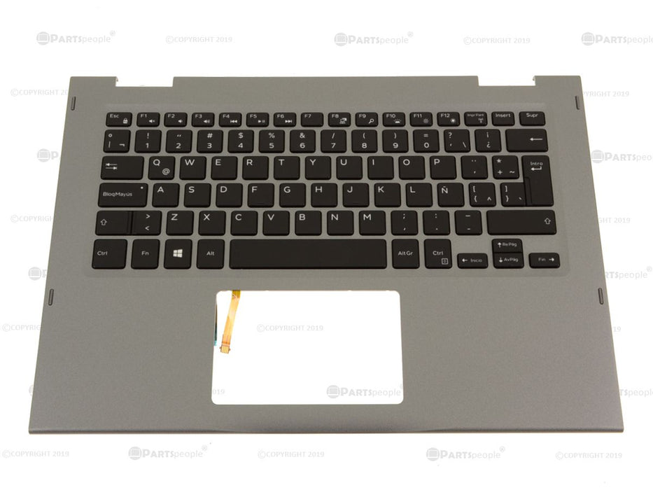New Spanish Dell OEM Inspiron 5379 2-in-1 Palmrest Keyboard Assembly  Backlight JCHV0