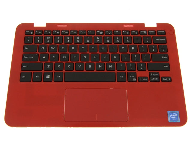 Red - Dell OEM Inspiron 11 (3162 / 3164) Palmrest Touchpad Keyboard Assembly - 54RJ3