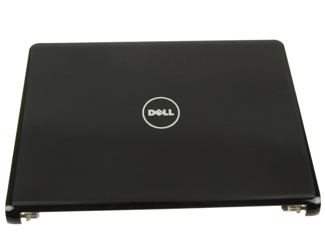 New Black Dell OEM Inspiron 1470 14" LCD Back Cover Lid Top  Hinges 555YJ