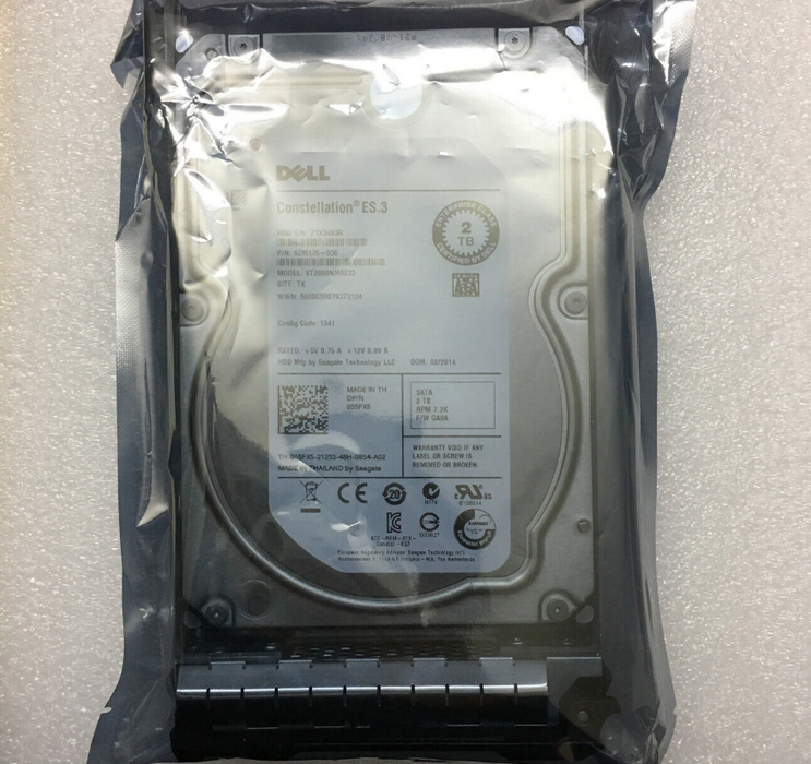 New Dell 9ZM175-036 ST2000NM0033 2TB 7.2K SATA 6Gbps 128MB 3.5″ Hard Drive 55FX5 055FX5