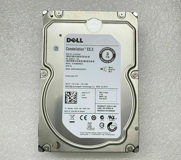 New Dell ST3000NM0023 3TB 6GB/S 7.2K 3.5″ SAS HDD Hard Drive 55H49 055H49