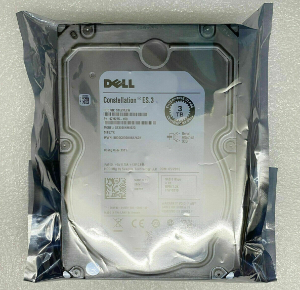 New Dell ST3000NM0023 3TB 6GB/S 7.2K 3.5″ SAS HDD Hard Drive 55H49 055H49