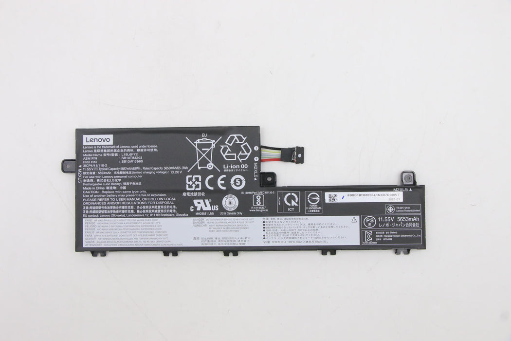 New Genuine Lenovo ThinkPad 5B10W13960 L19C6P72 L19L6P72 SB10T83203 Battery 68WH