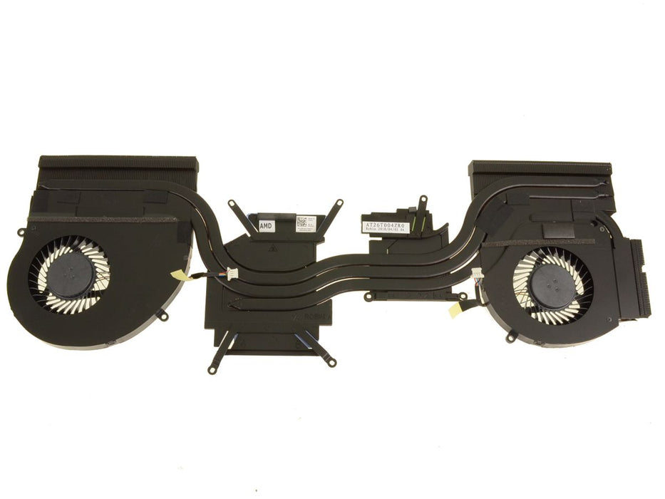 Used OEM Alienware 17 R5 CPU Graphics Cooling Heatsink Fan Assembly for AMD Radeon Graphics 5G342