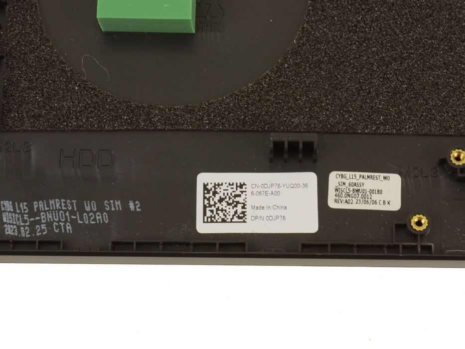 Dell OEM Latitude 3520 Keyboard Palmrest Assembly - No SIM - 5G6M1 - DJP76