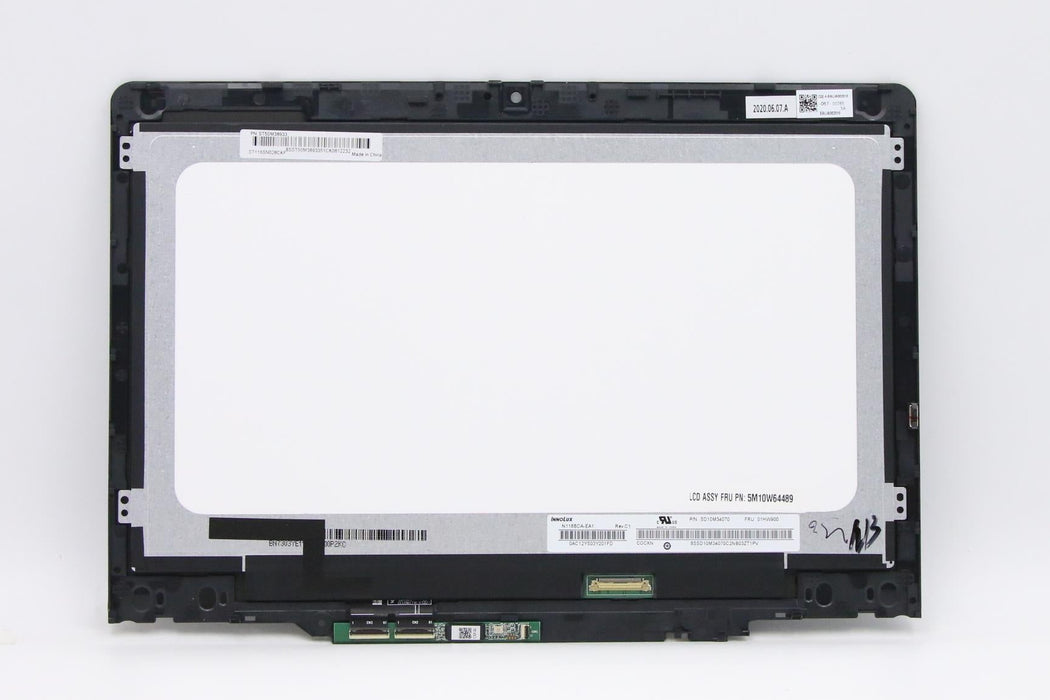 Nouvel écran tactile LCD Lenovo 11e Yoga Gen 6 avec cadre 11,6" HD 5M11B01074 5M11B48795 5M11B01075